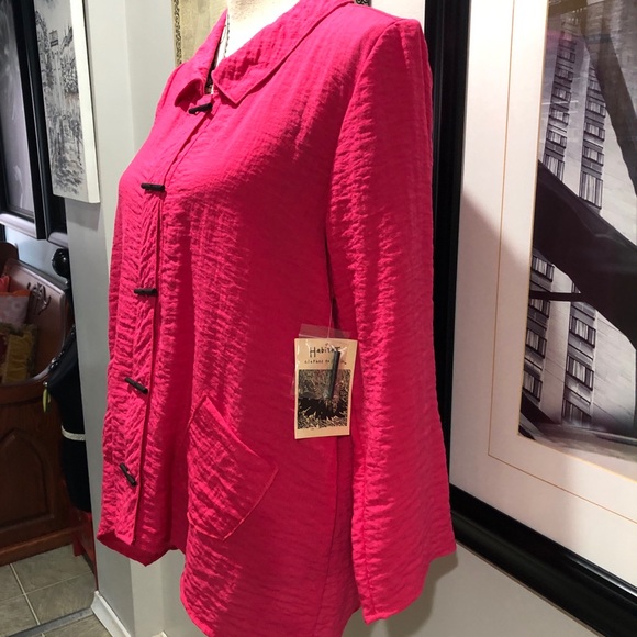 BNWT Women’s Hot Pink Habitat Shacket/Duster - Picture 3 of 8